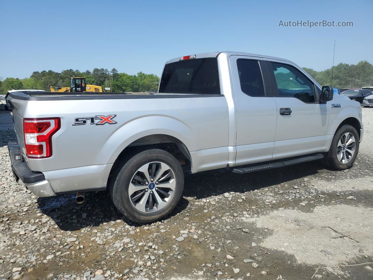 2019 Ford F150 Super Cab Silver vin: 1FTEX1CP9KFA27987