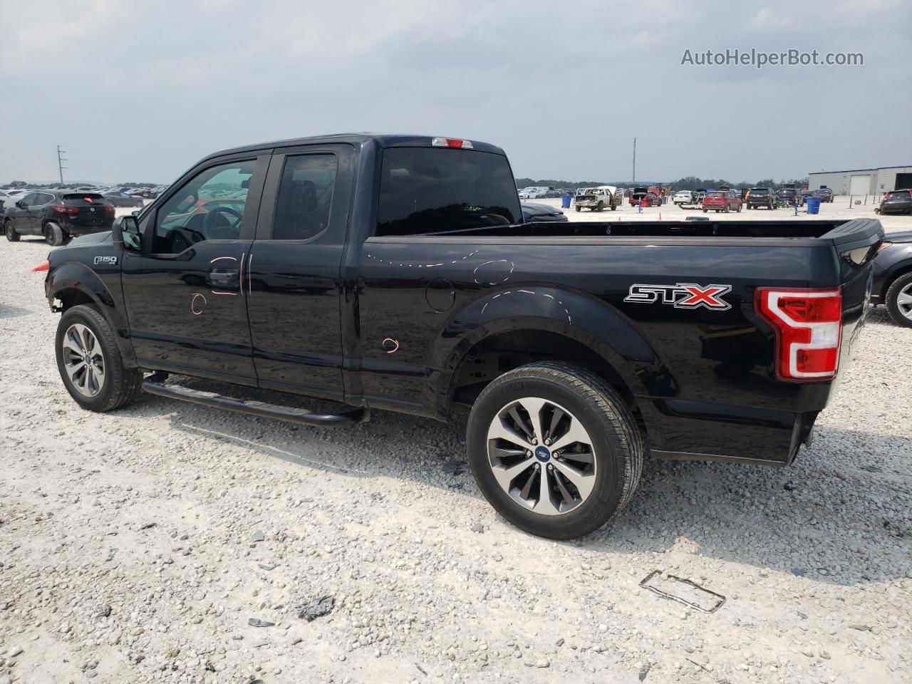 2019 Ford F150 Super Cab Black vin: 1FTEX1CP9KKF29034