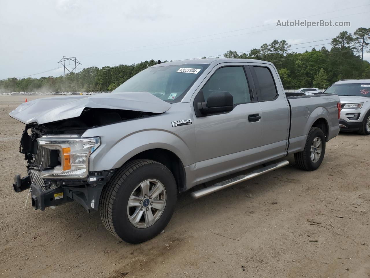 2020 Ford F150 Super Cab Серебряный vin: 1FTEX1CP9LKF56672