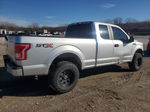 2017 Ford F150 Super Cab Silver vin: 1FTEX1CPXHFB29212