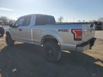 2017 Ford F150 Super Cab Silver vin: 1FTEX1CPXHFB29212