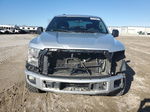 2017 Ford F150 Super Cab Silver vin: 1FTEX1CPXHFB29212