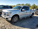 2017 Ford F150 Super Cab Silver vin: 1FTEX1CPXHKC39541