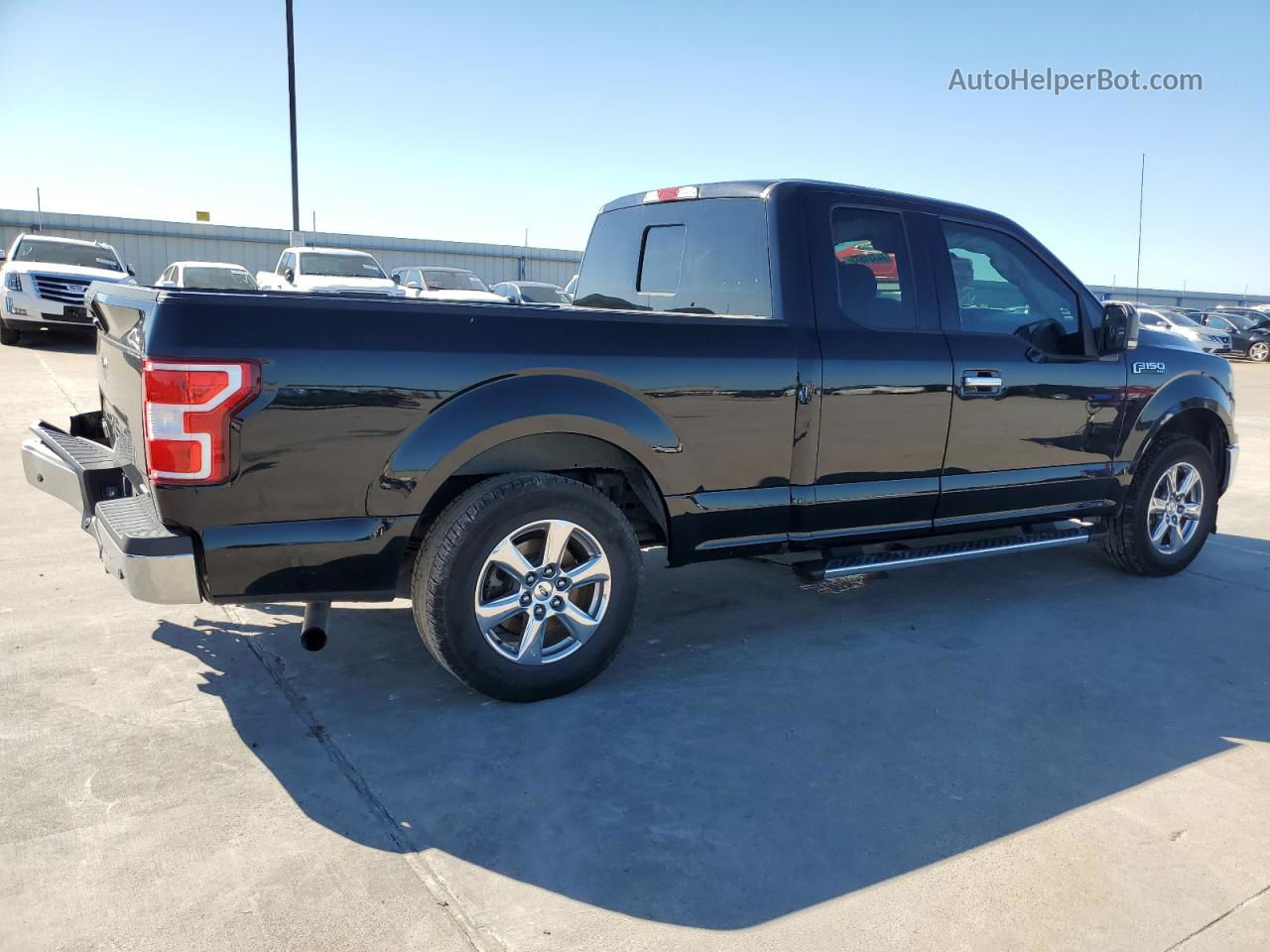 2018 Ford F150 Super Cab Black vin: 1FTEX1CPXJKD32663