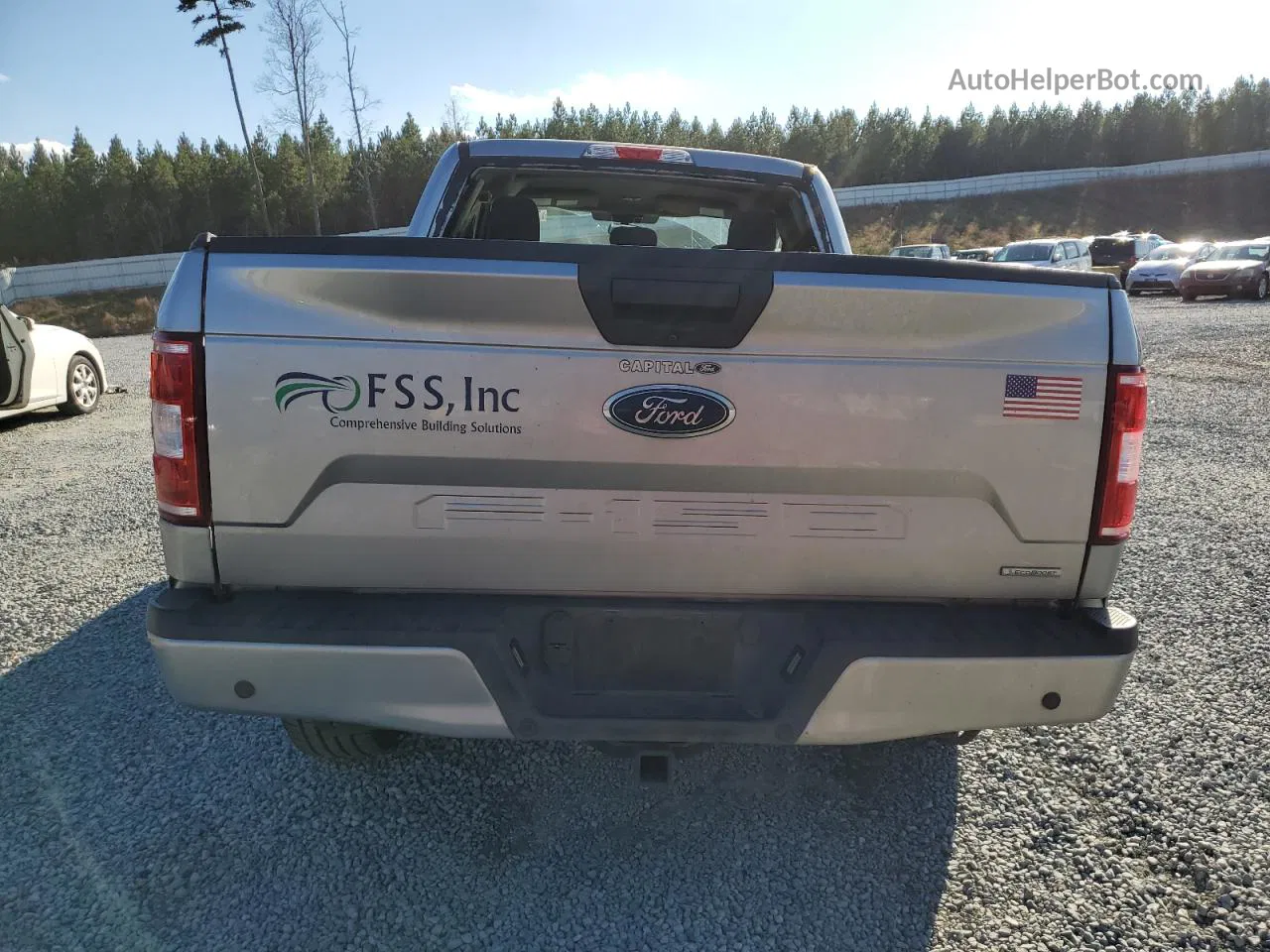 2020 Ford F150 Super Cab Silver vin: 1FTEX1CPXLFB04349