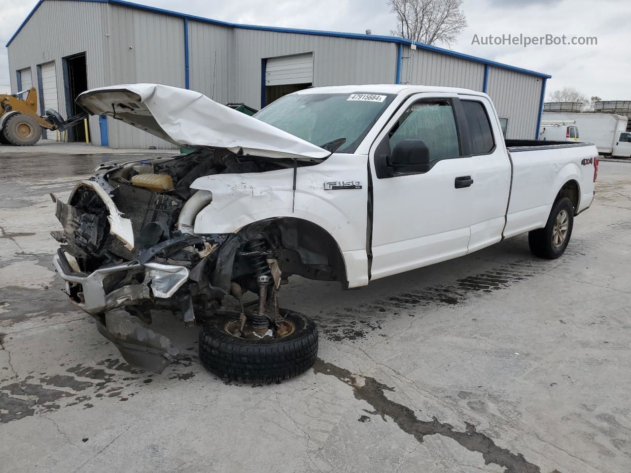 2018 Ford F150 Super Cab White vin: 1FTEX1E50JKF95532