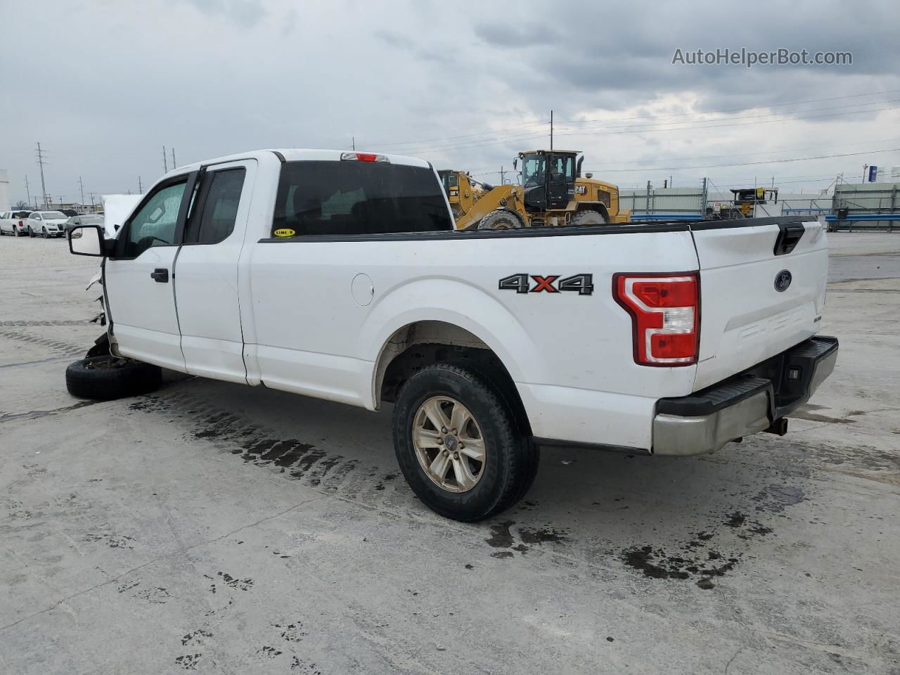 2018 Ford F150 Super Cab White vin: 1FTEX1E50JKF95532