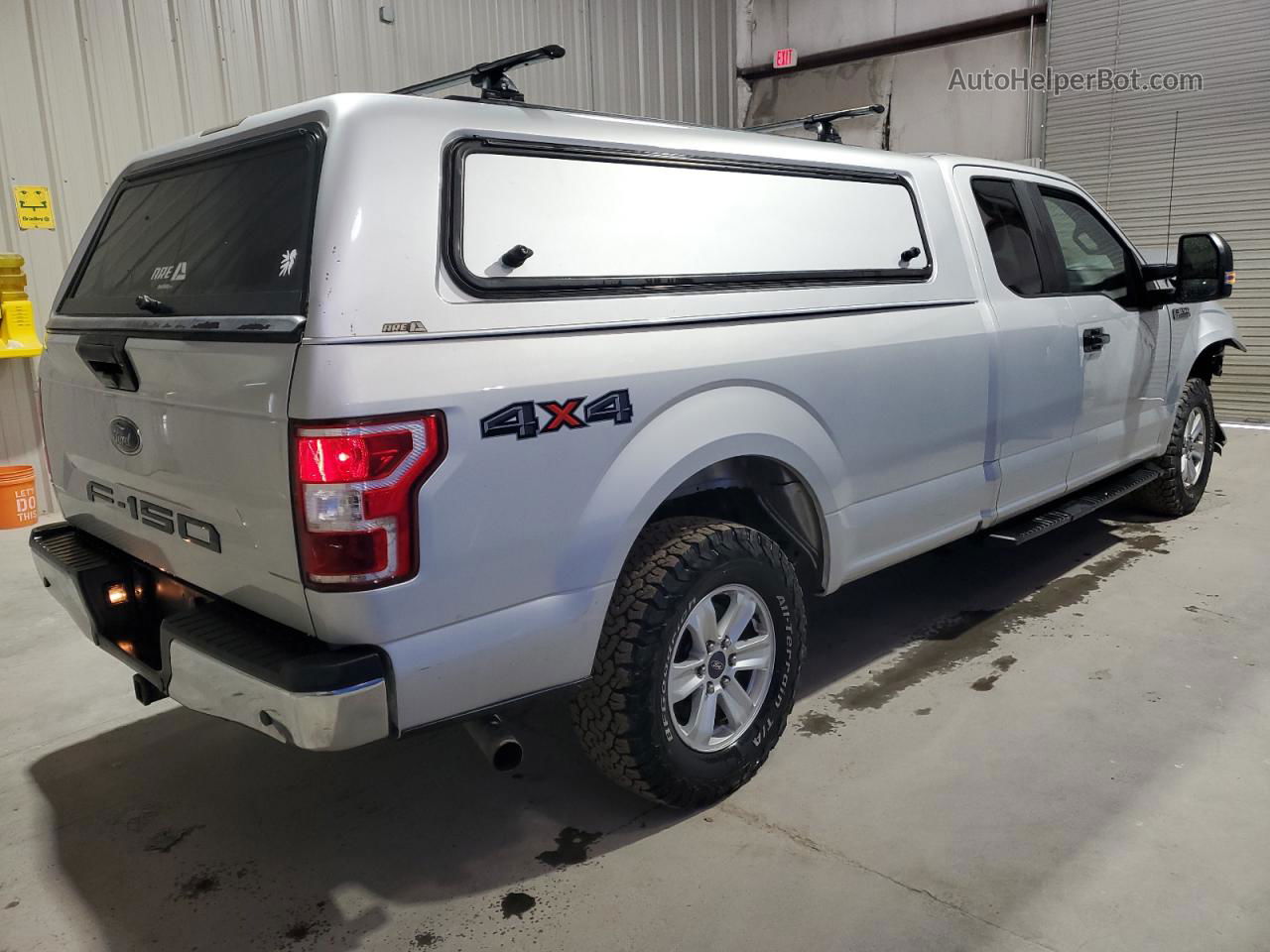 2018 Ford F150 Super Cab Silver vin: 1FTEX1E56JKE03661