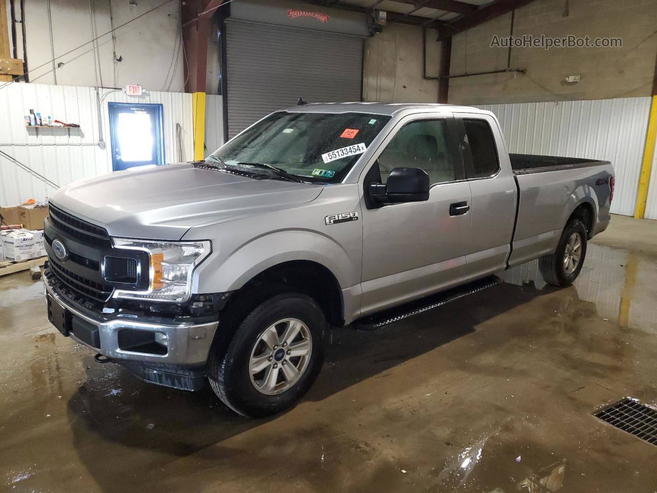 2020 Ford F150 Super Cab Gray vin: 1FTEX1E5XLKF23515