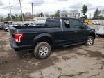 2017 Ford F150 Super Cab Black vin: 1FTEX1E81HKC50966