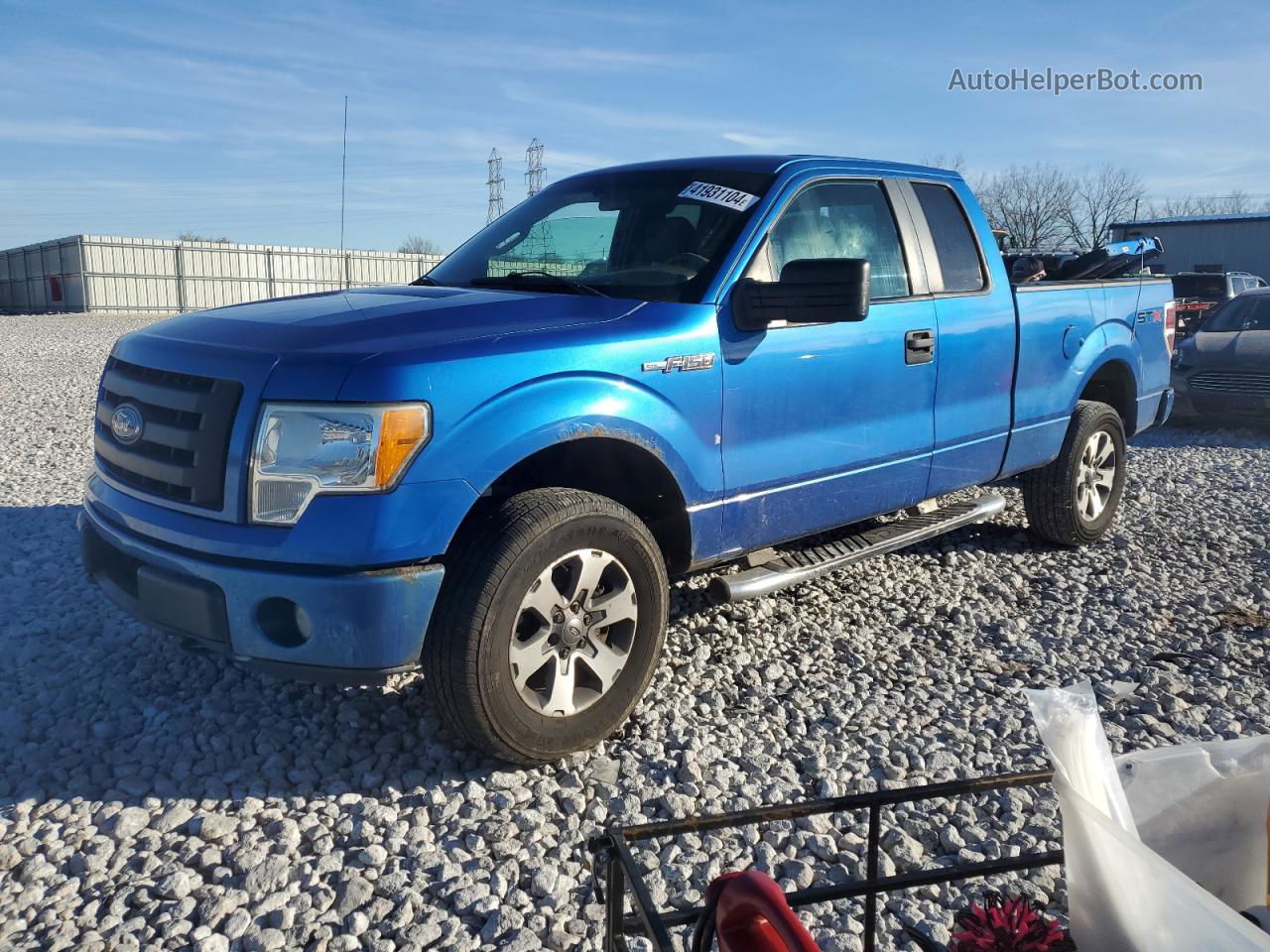 2010 Ford F150 Super Cab Blue vin: 1FTEX1E86AFA57081