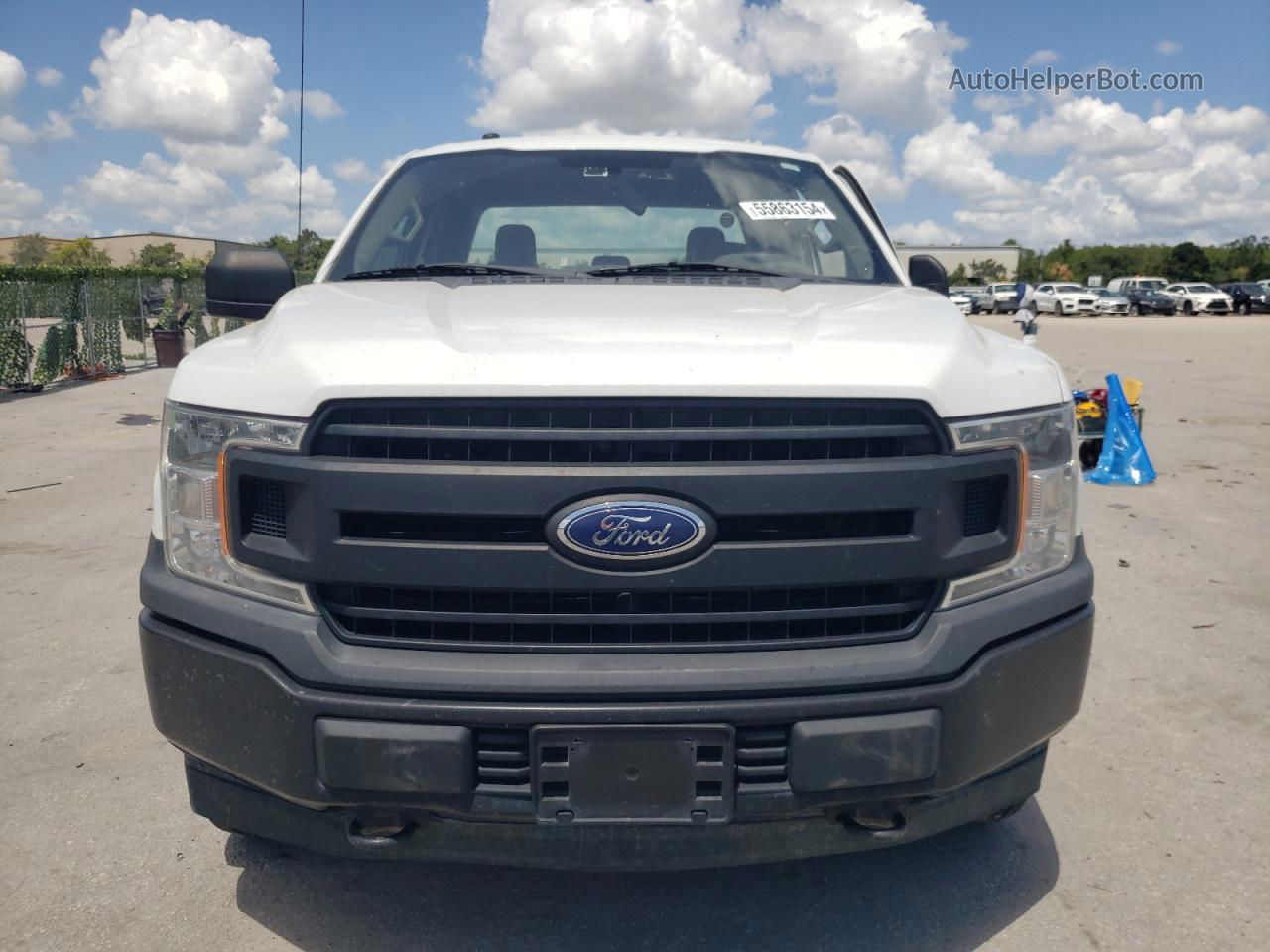 2018 Ford F150 Super Cab White vin: 1FTEX1EB1JFE23668