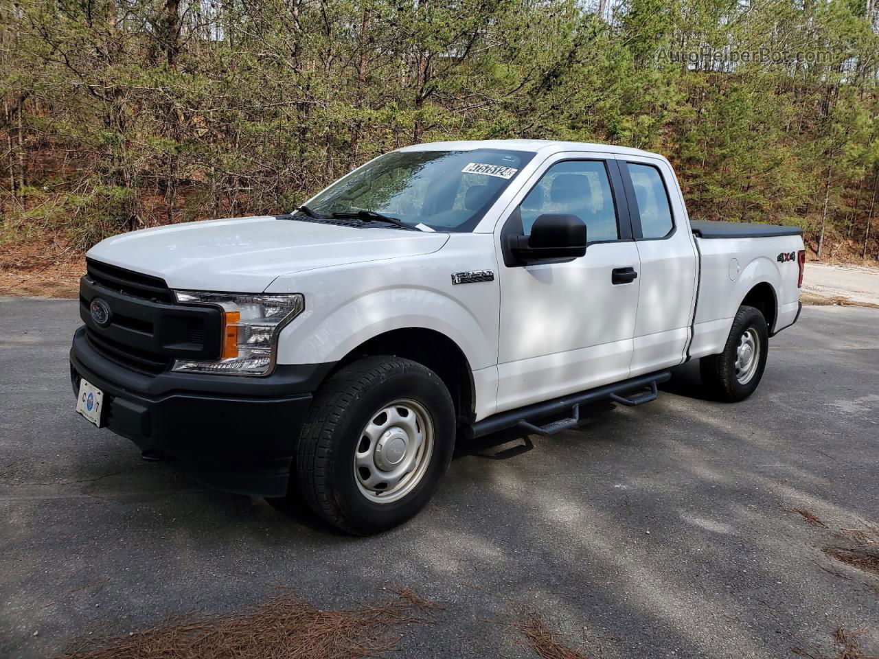 2020 Ford F150 Super Cab White vin: 1FTEX1EB2LFB37461