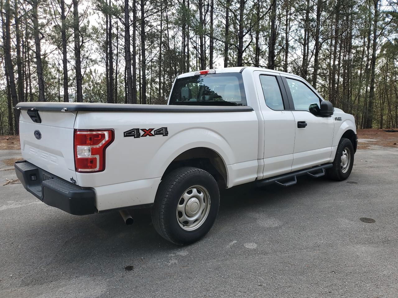 2020 Ford F150 Super Cab White vin: 1FTEX1EB2LFB37461