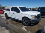 2018 Ford F150 Super Cab White vin: 1FTEX1EB3JFB56338