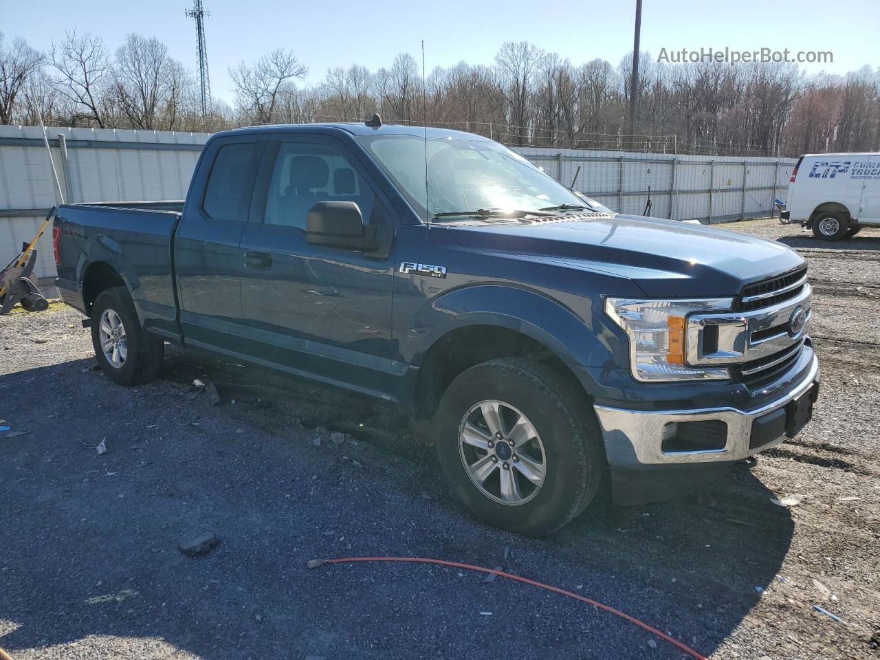 2019 Ford F150 Super Cab Blue vin: 1FTEX1EB3KKD36301