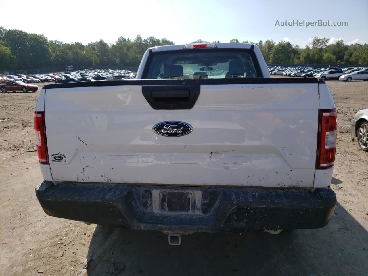 2019 Ford F150 Super Cab White vin: 1FTEX1EB3KKE87624