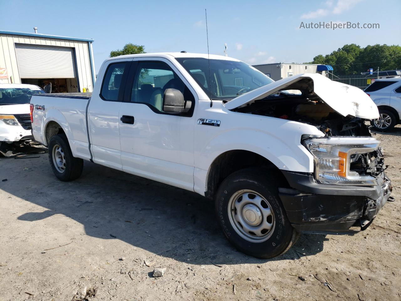 2019 Ford F150 Super Cab Белый vin: 1FTEX1EB3KKE87624