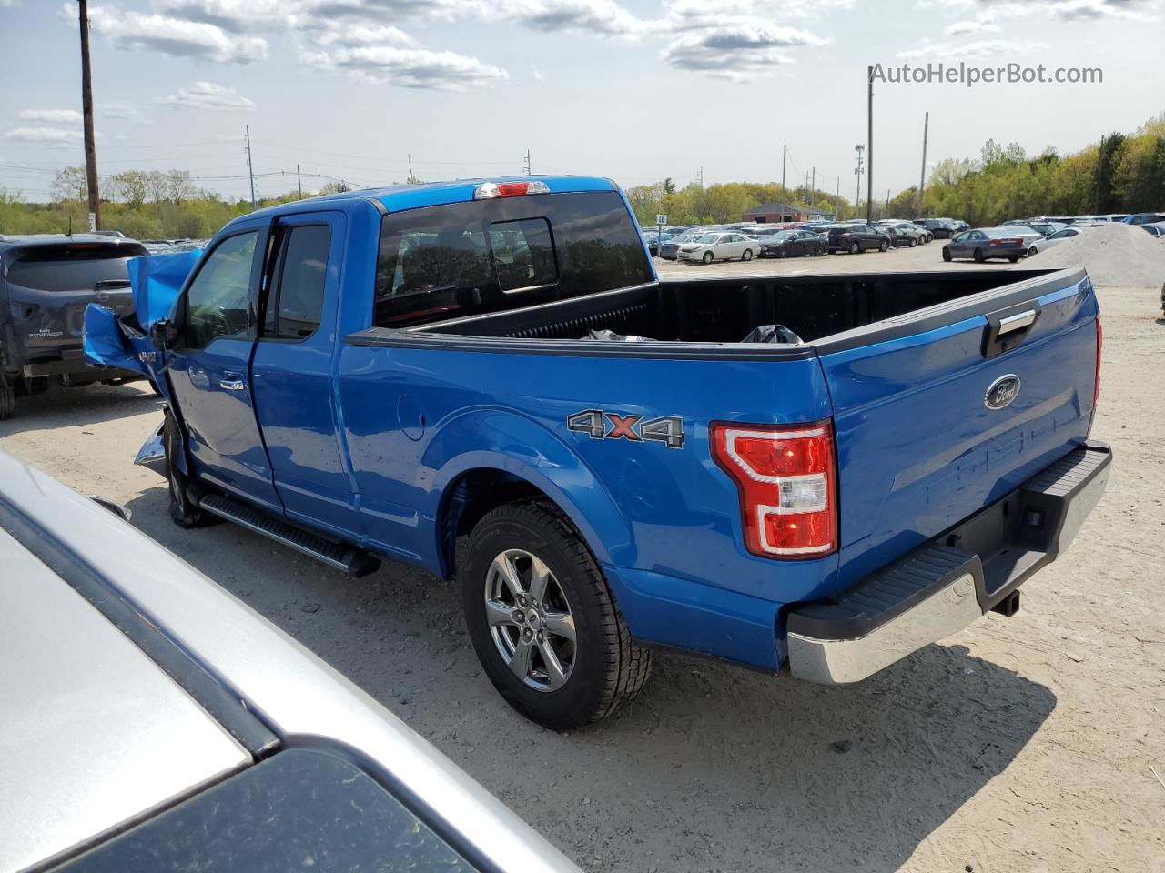 2020 Ford F150 Super Cab Синий vin: 1FTEX1EB8LKE17358