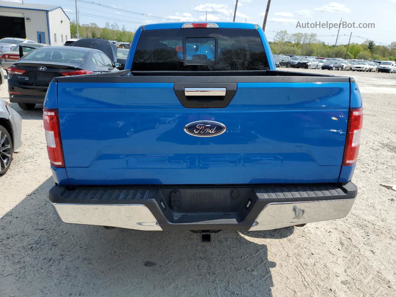 2020 Ford F150 Super Cab Синий vin: 1FTEX1EB8LKE17358