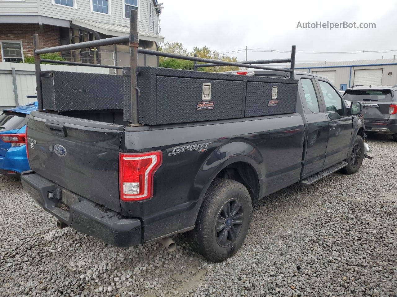 2017 Ford F150 Super Cab Black vin: 1FTEX1EF7HKC38870