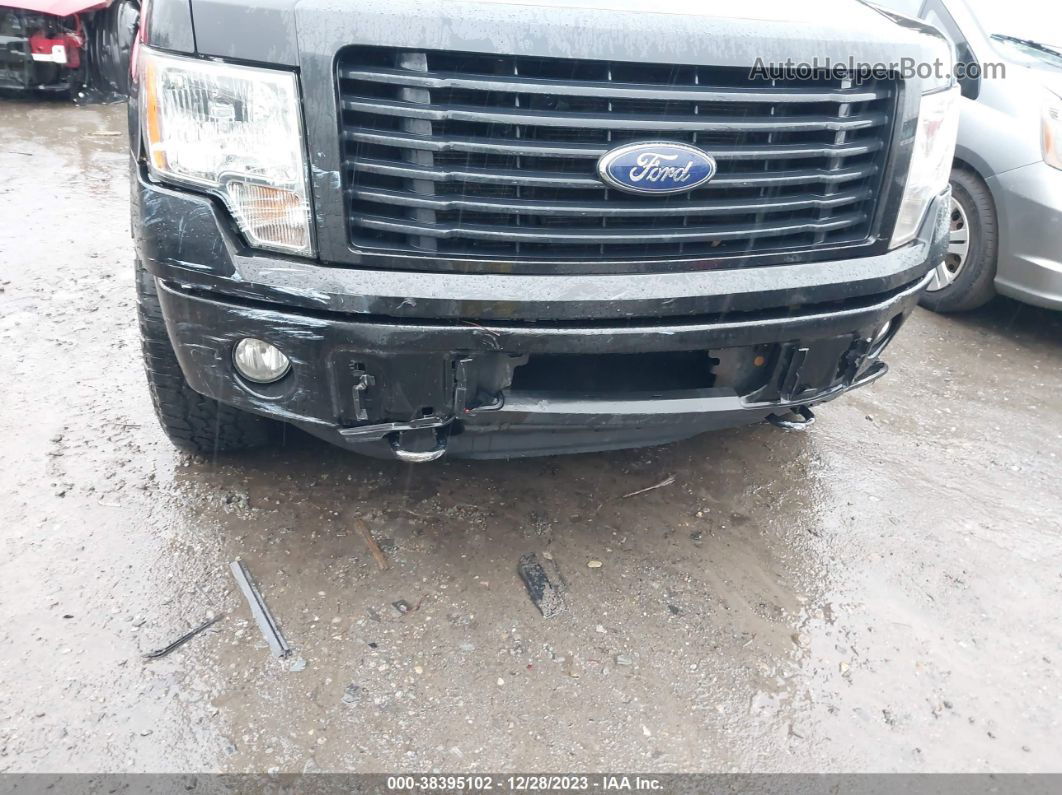 2014 Ford F-150 Stx Black vin: 1FTEX1EM0EFD02105