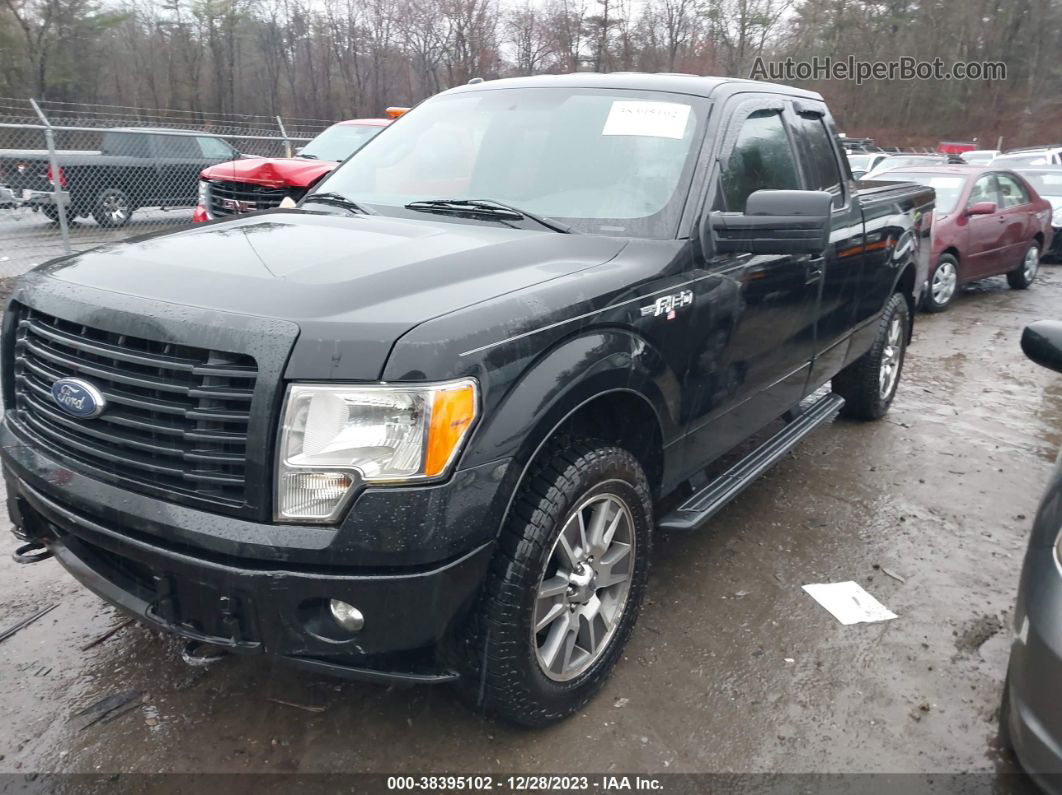 2014 Ford F-150 Stx Black vin: 1FTEX1EM0EFD02105