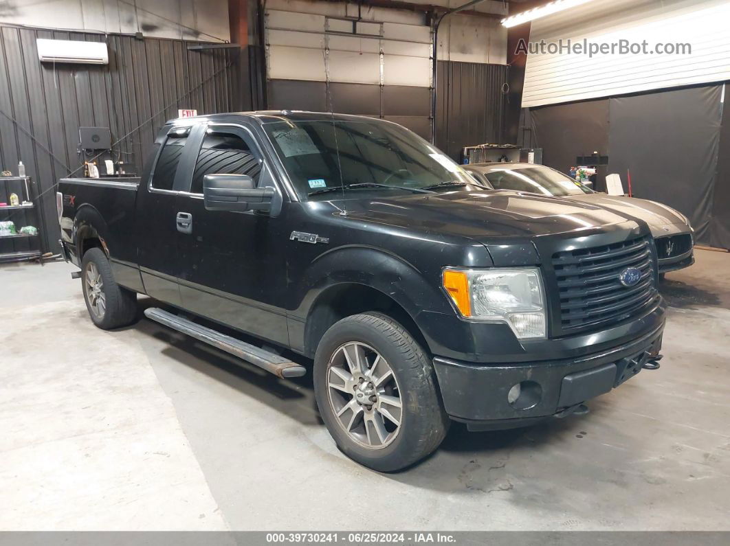 2014 Ford F-150 Stx Black vin: 1FTEX1EM2EKG28284