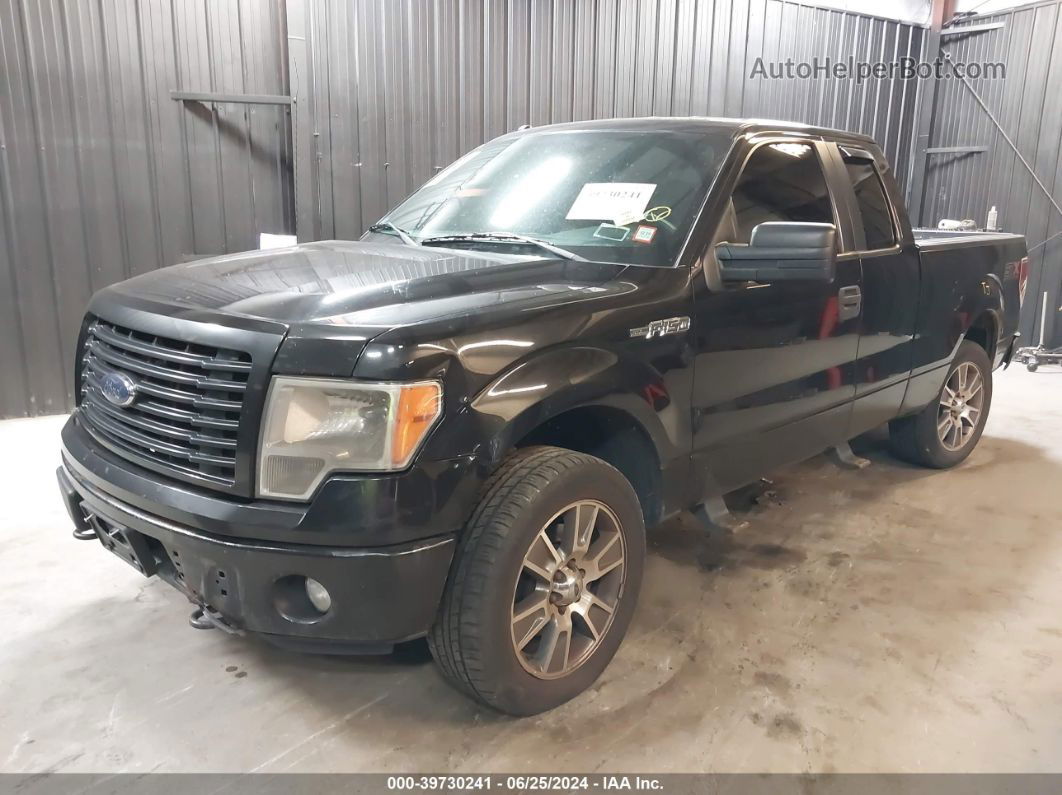 2014 Ford F-150 Stx Black vin: 1FTEX1EM2EKG28284