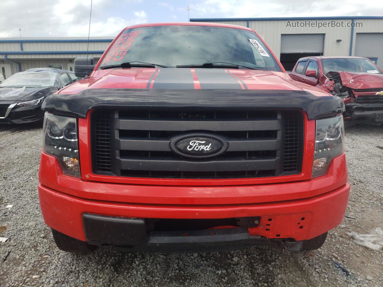 2011 Ford F150 Super Cab Red vin: 1FTEX1EM3BFD21243