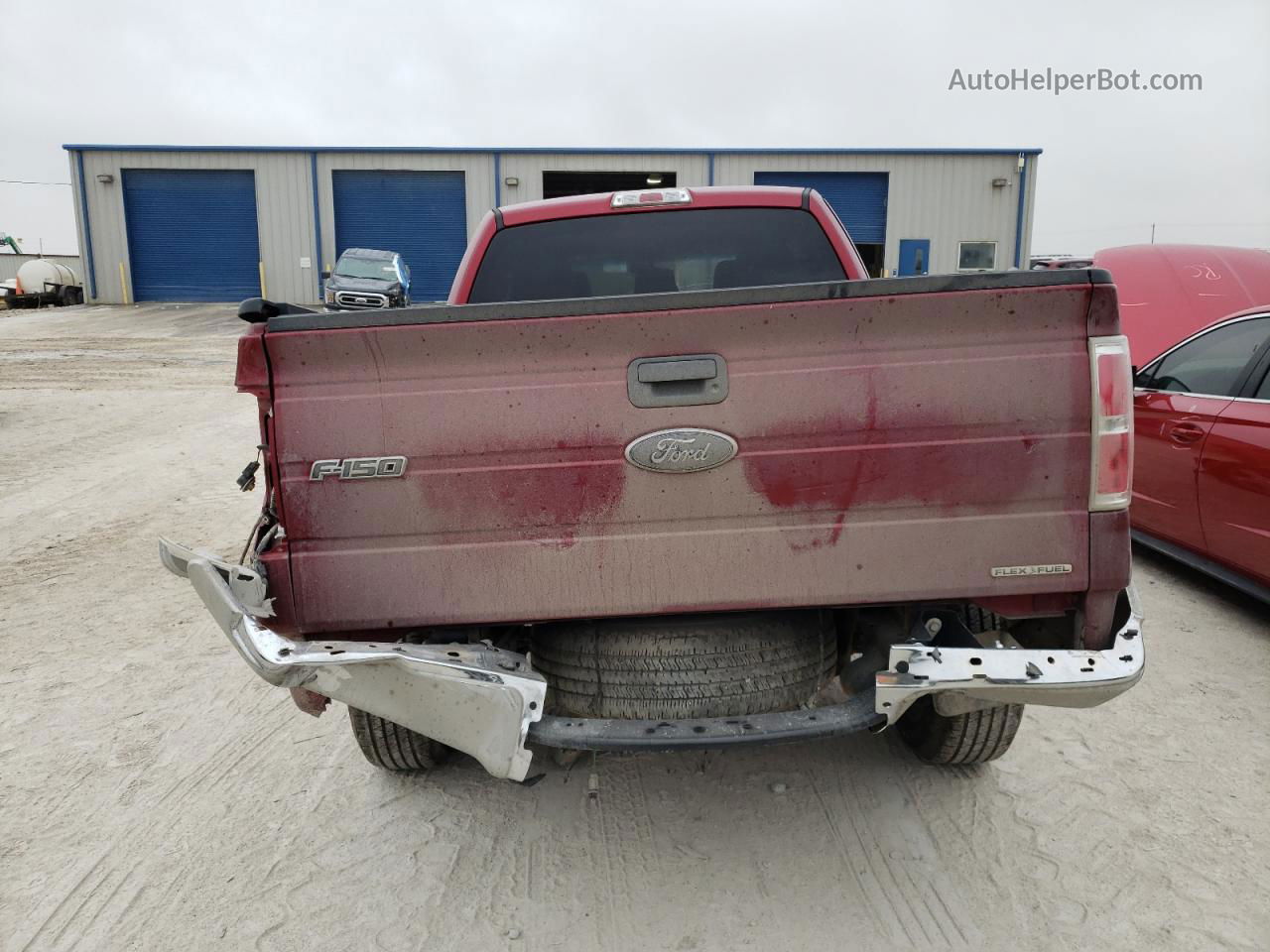 2014 Ford F150 Super Cab Red vin: 1FTEX1EM4EFC77466