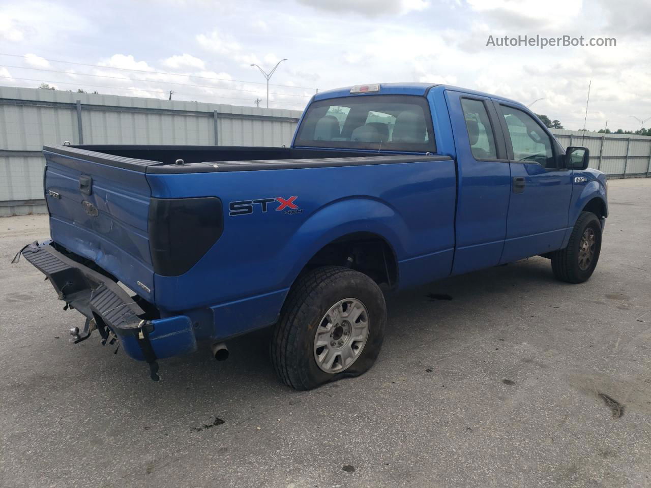 2011 Ford F150 Super Cab Blue vin: 1FTEX1EM6BFA65275