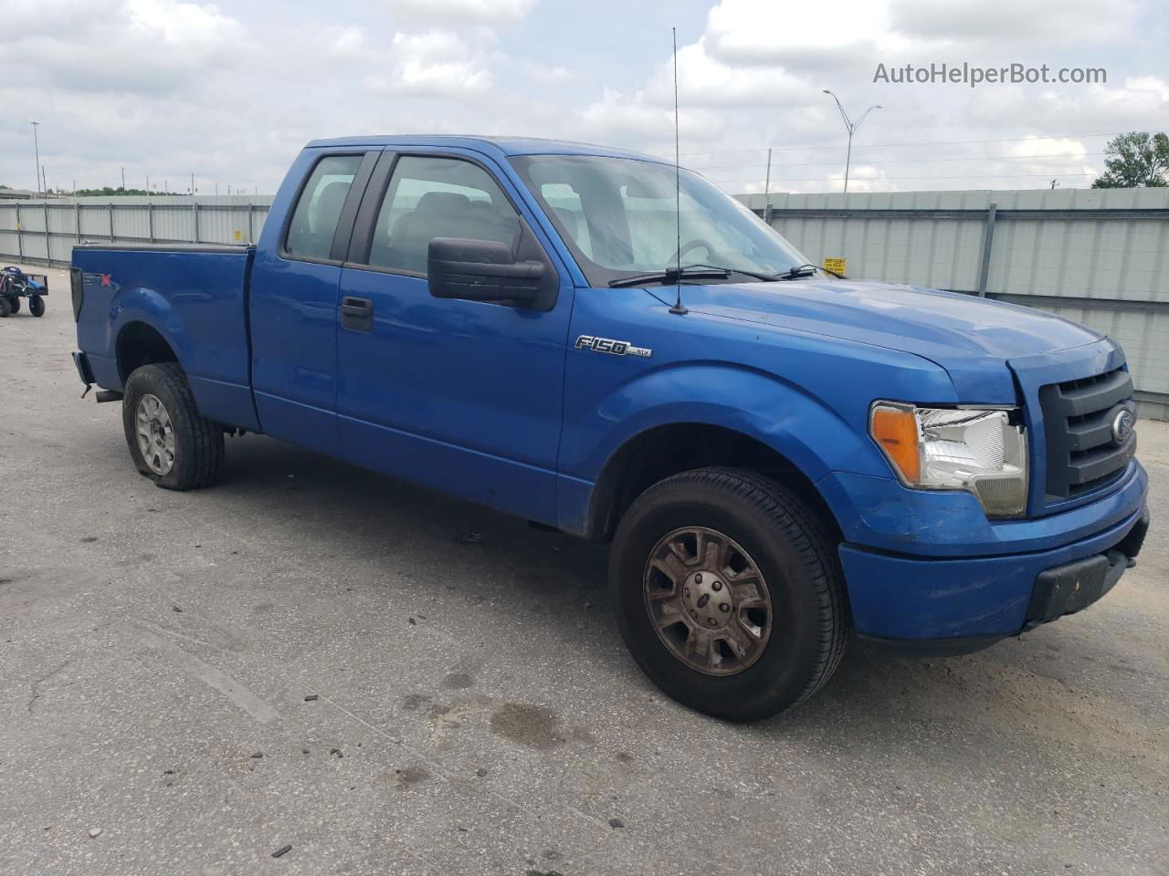 2011 Ford F150 Super Cab Blue vin: 1FTEX1EM6BFA65275