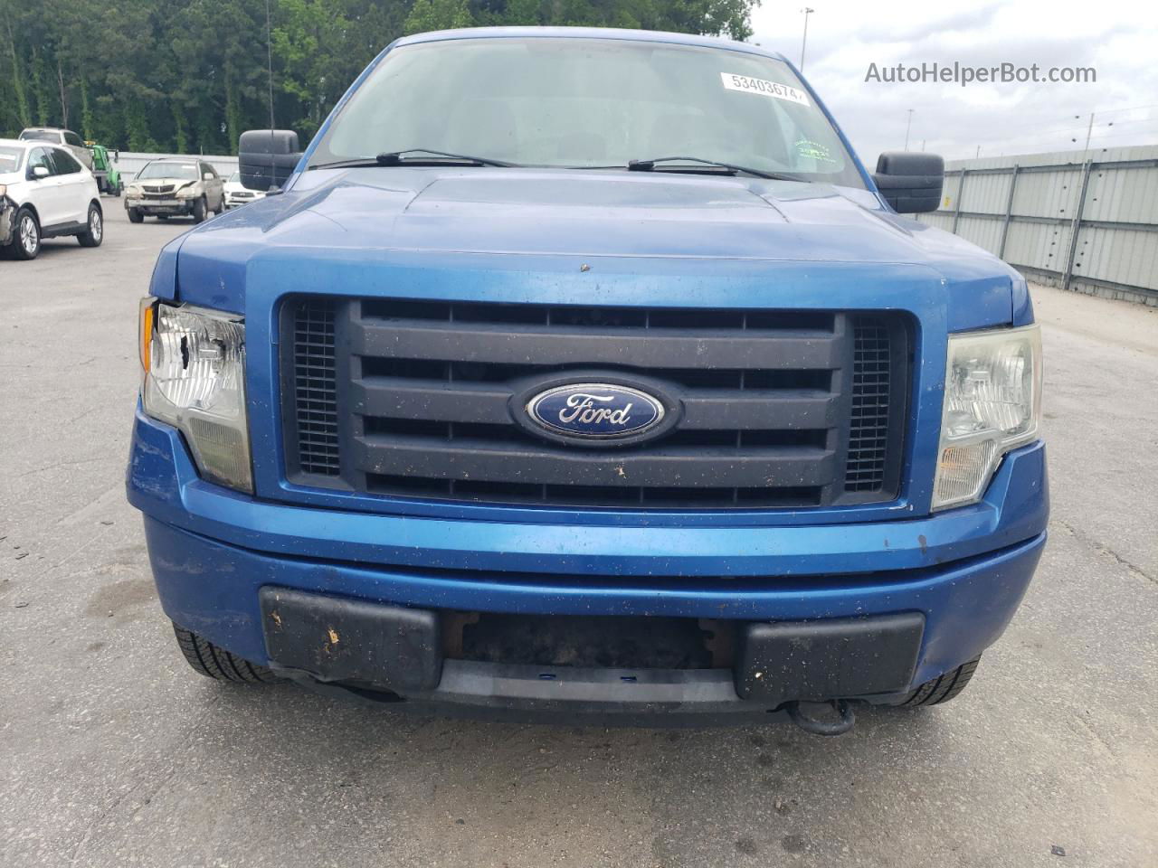 2011 Ford F150 Super Cab Blue vin: 1FTEX1EM6BFA65275