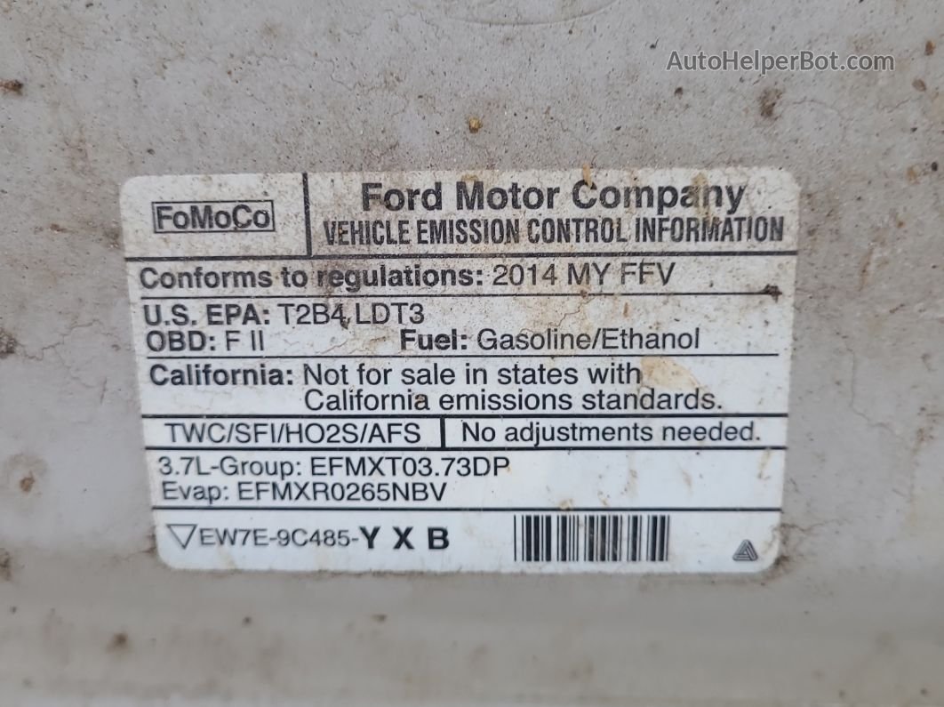 2014 Ford F-150 Xl Серый vin: 1FTEX1EM9EKD67638