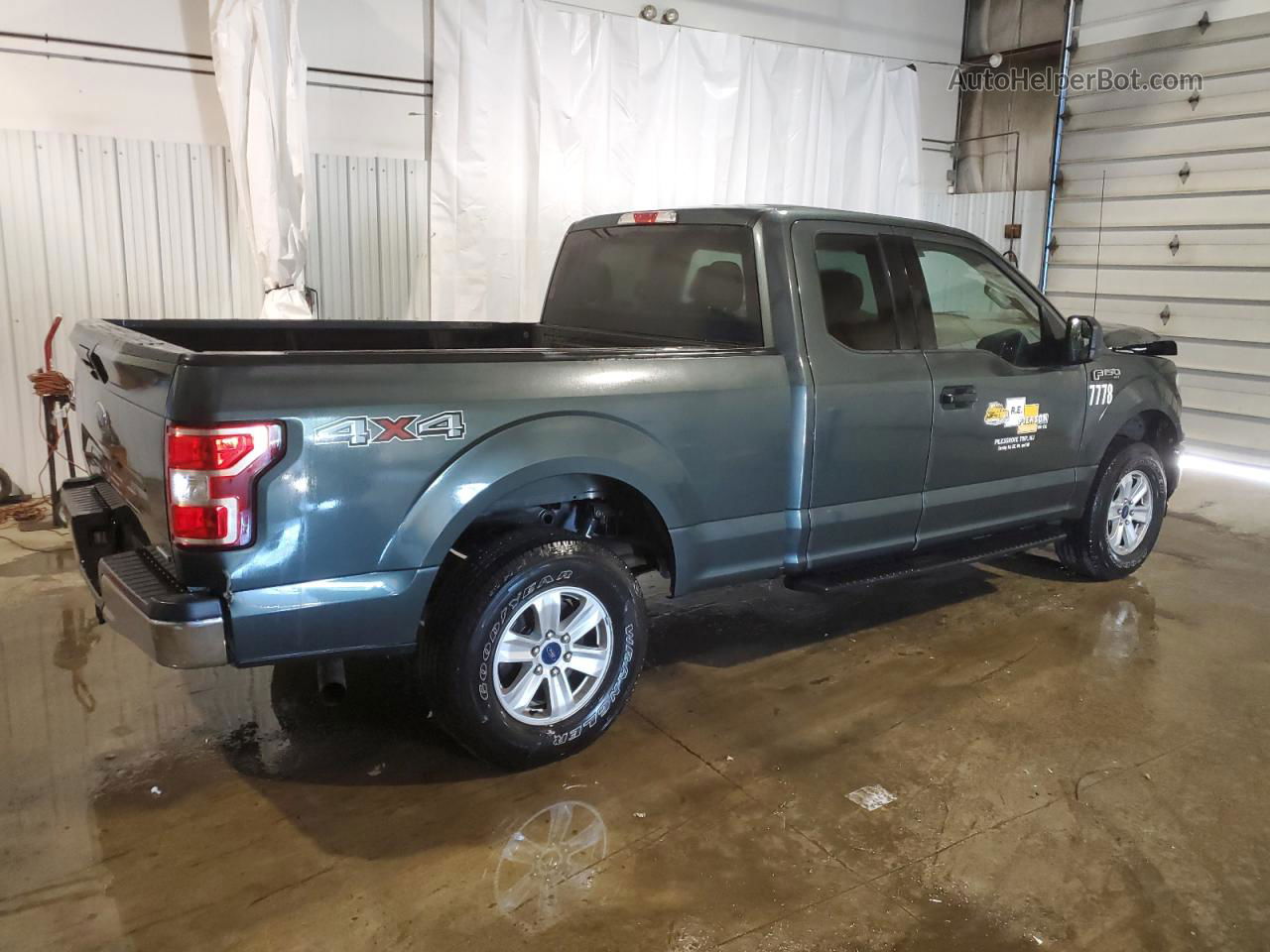 2018 Ford F150 Super Cab Gray vin: 1FTEX1EP0JKD60453