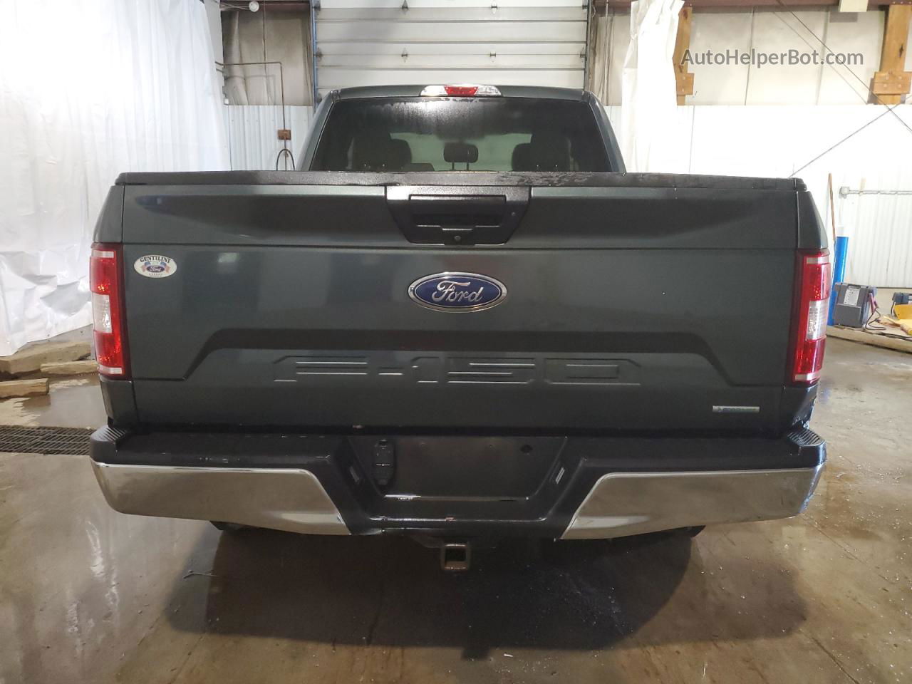 2018 Ford F150 Super Cab Gray vin: 1FTEX1EP0JKD60453