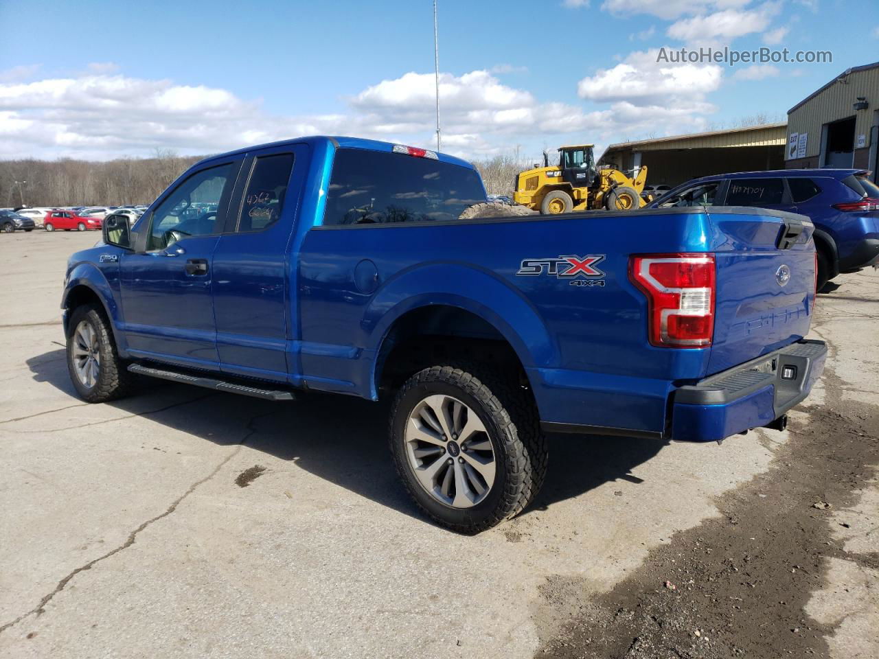 2018 Ford F150 Super Cab Blue vin: 1FTEX1EP0JKE74517