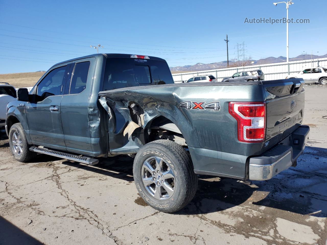 2018 Ford F150 Super Cab Green vin: 1FTEX1EP0JKF41164