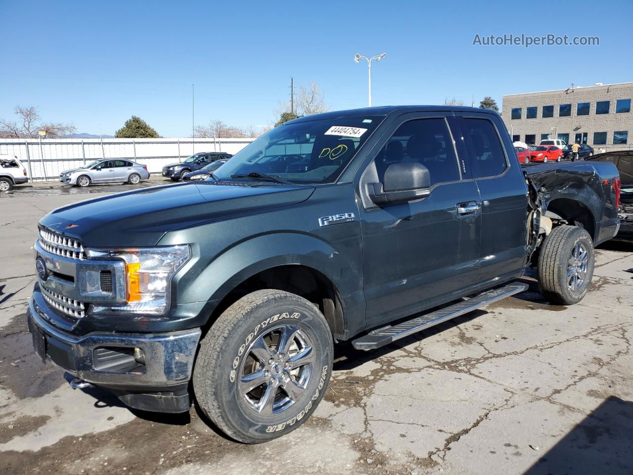 2018 Ford F150 Super Cab Зеленый vin: 1FTEX1EP0JKF41164