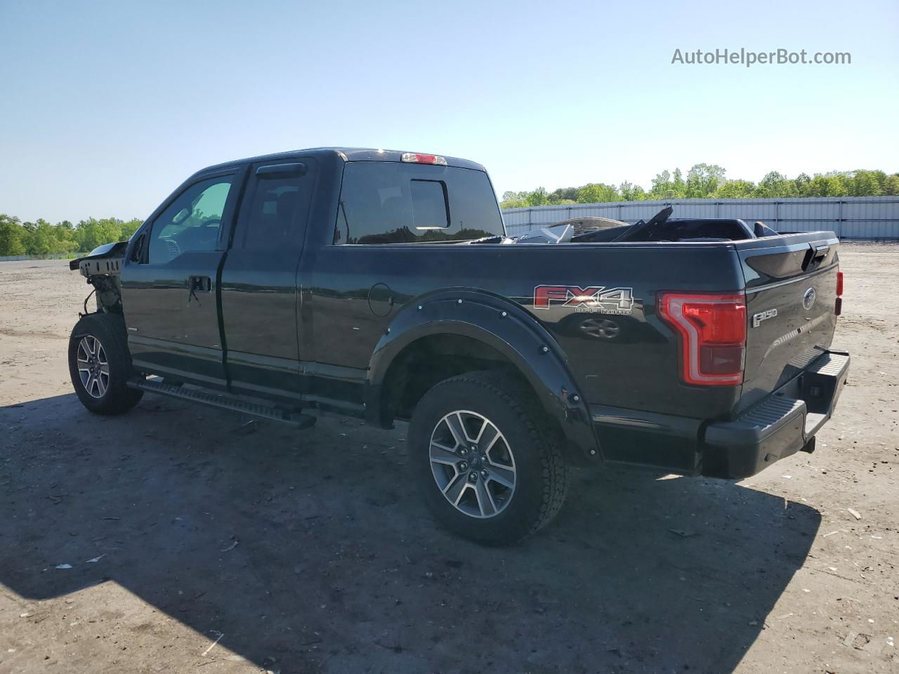 2017 Ford F150 Super Cab Black vin: 1FTEX1EP1HFA42635