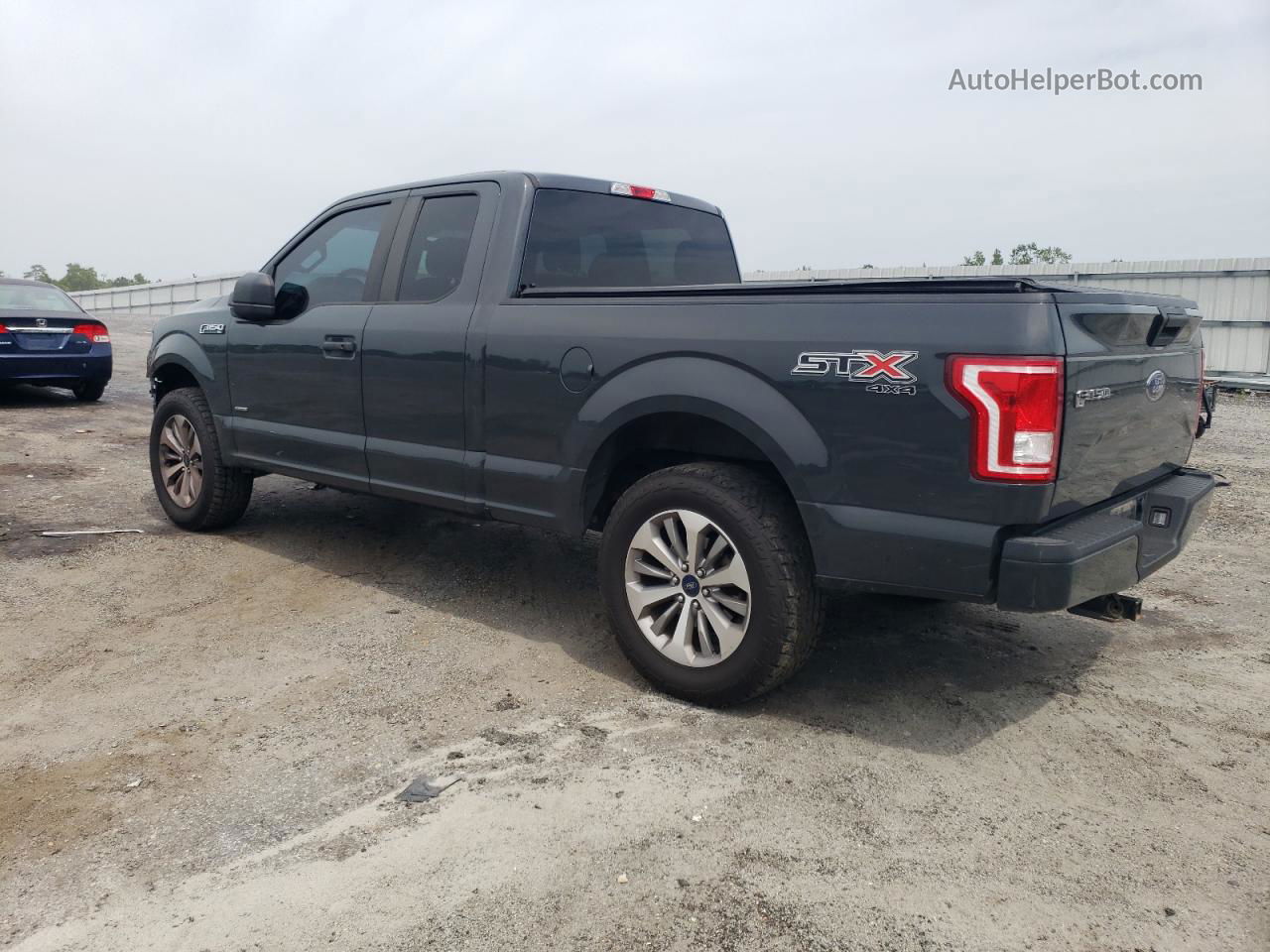 2017 Ford F150 Super Cab Серый vin: 1FTEX1EP1HFB07595