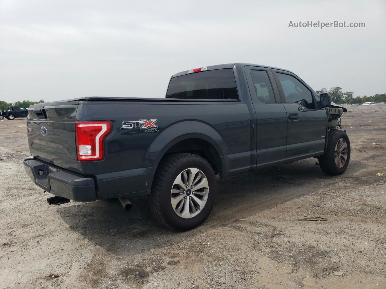 2017 Ford F150 Super Cab Серый vin: 1FTEX1EP1HFB07595