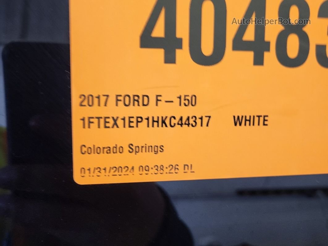 2017 Ford F-150 Xl vin: 1FTEX1EP1HKC44317