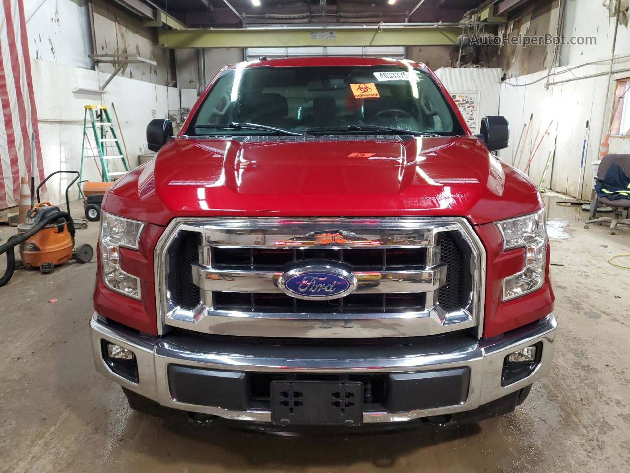 2017 Ford F150 Super Cab Burgundy vin: 1FTEX1EP1HKC44365