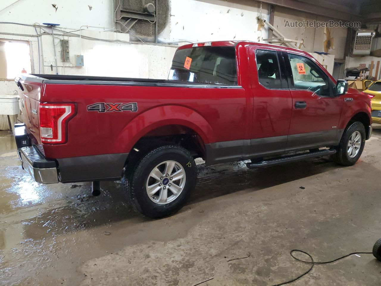 2017 Ford F150 Super Cab Burgundy vin: 1FTEX1EP1HKC44365