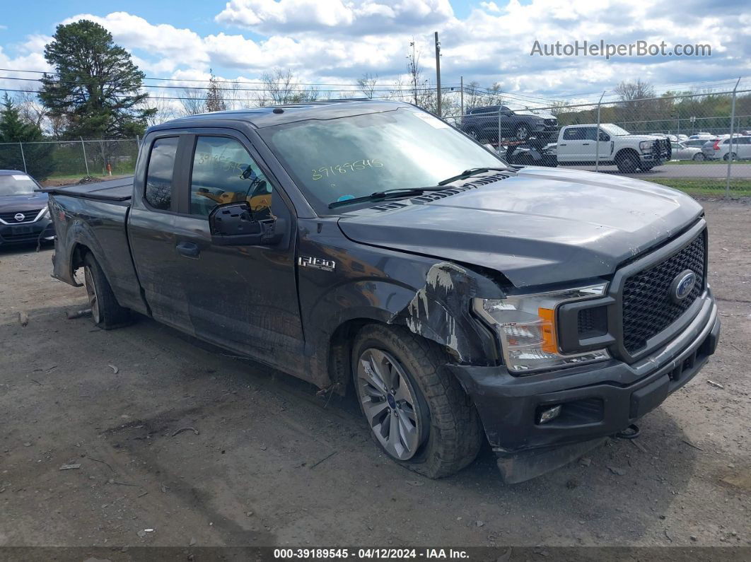 2018 Ford F-150 Xl Gray vin: 1FTEX1EP1JFA41037