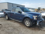 2017 Ford F150 Super Cab Blue vin: 1FTEX1EP2HFB50245