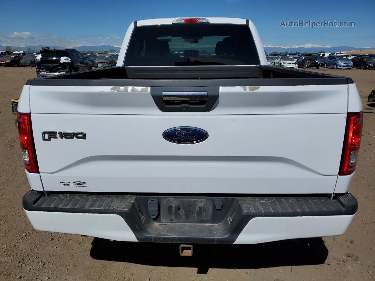 2017 Ford F150 Super Cab White vin: 1FTEX1EP2HKC63071