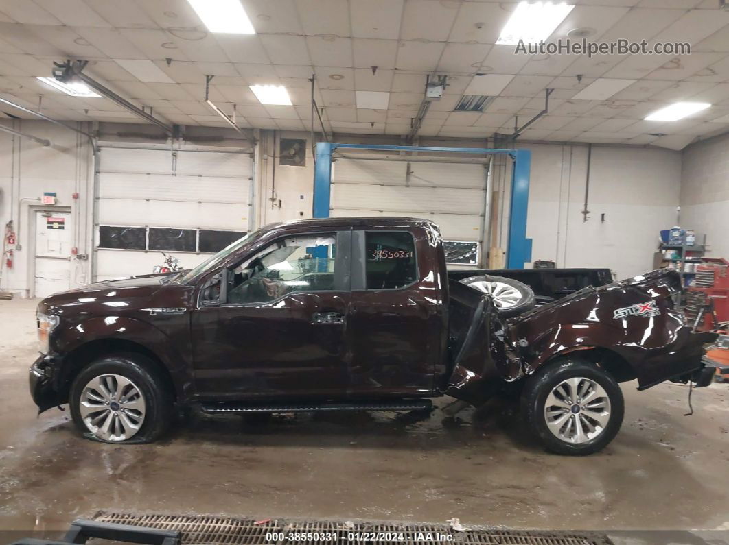 2018 Ford F-150 Xl Brown vin: 1FTEX1EP2JFB47450